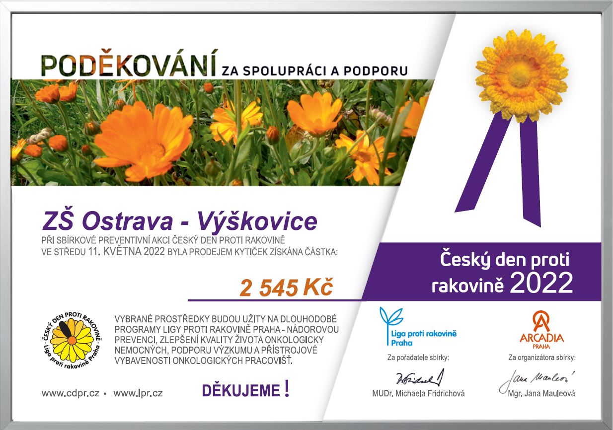 podekovani Květinová sbírka