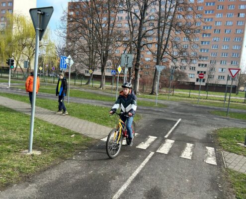 5.třída na dopravním hřišti