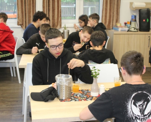 Druhý den školy v přírodě na Bílé