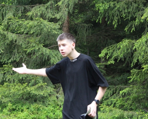 Druhý den školy v přírodě na Bílé