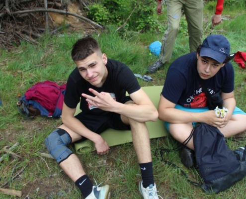 Druhý den školy v přírodě na Bílé