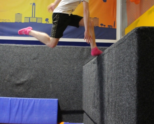 skákání na trampolínách v ENHAčku