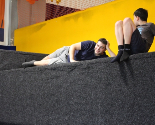 skákání na trampolínách v ENHAčku
