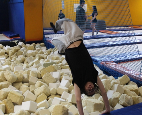 skákání na trampolínách v ENHAčku