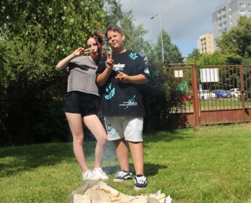 aktivity na školní zahradě