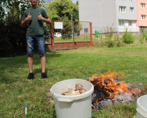 aktivity na školní zahradě