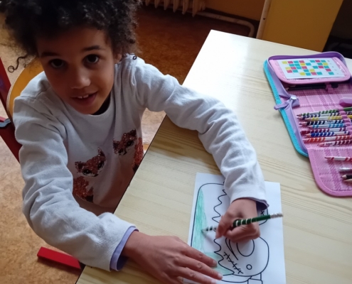 Halloowenské odpoledne v družině plné her