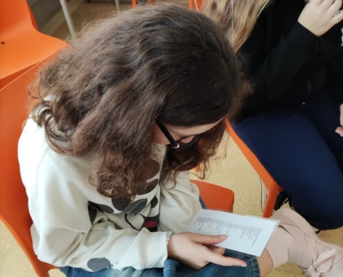 6. třída absolvovala čtenářskou lekci v knihovně