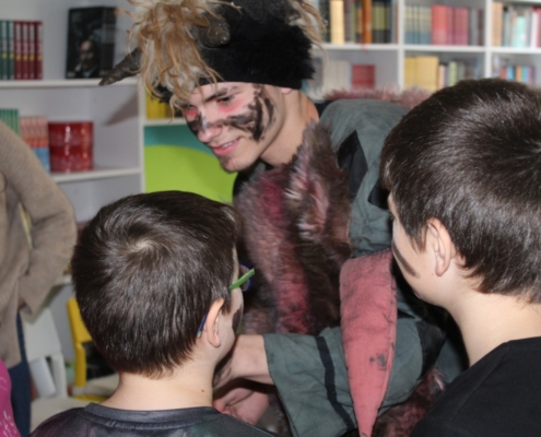 Dneska nás navštívili Mikuláš s čertem a andělem