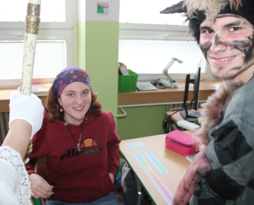 Dneska nás navštívili Mikuláš s čertem a andělem