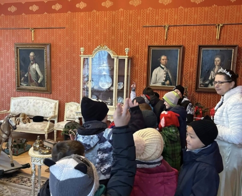 výlet na krásně vyzdobeném zámku Raduň