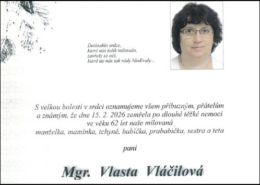 Parte Mgr. Vlasta Vláčilová