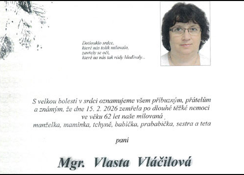 Parte Mgr. Vlasta Vláčilová