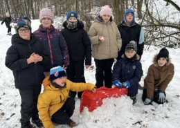 Zima dětem ze školní družiny nevadí