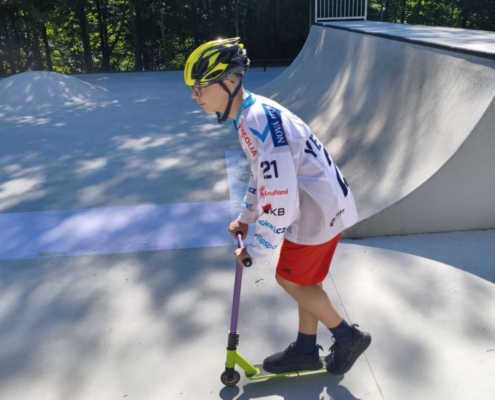 Osmáci v akci ve skateparku